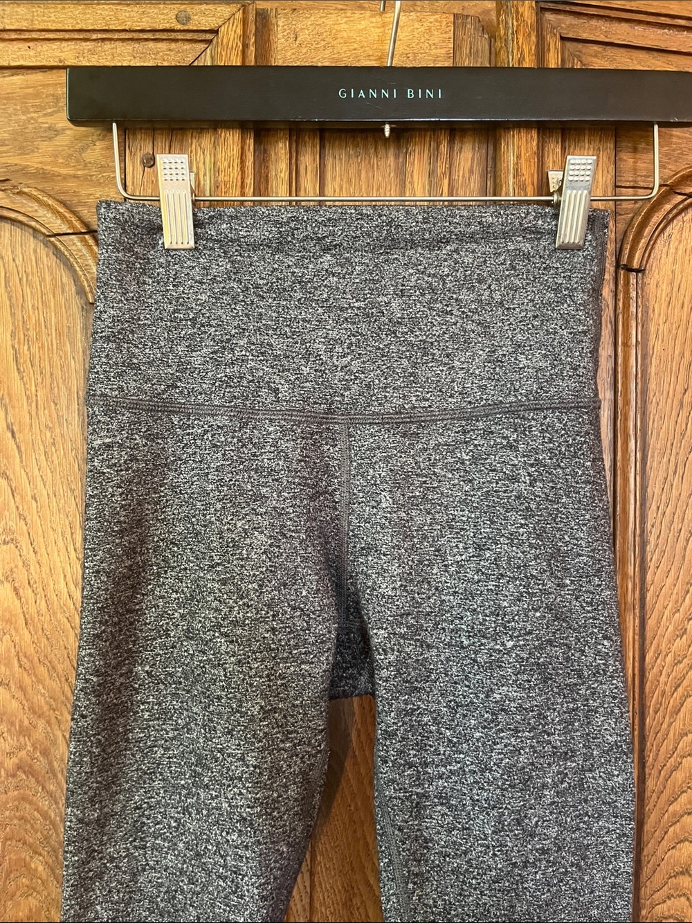 Lululemon Wunder Heathered Black Luon Leggings Size 4 - Picture 3 of 8